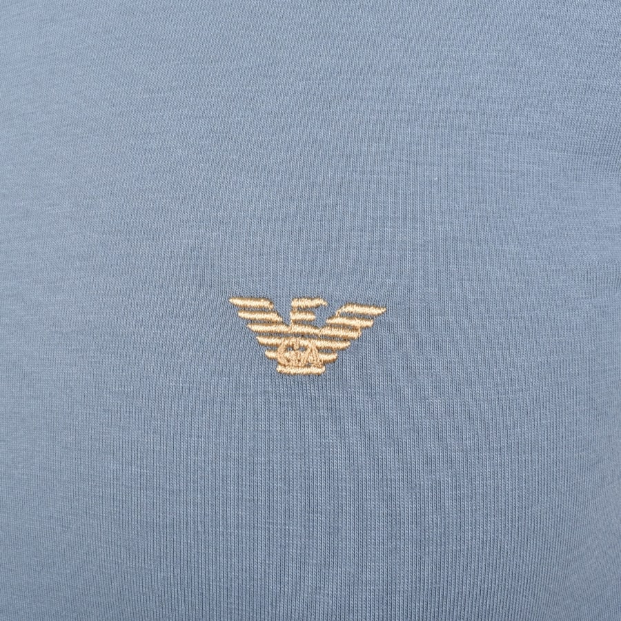 Emporio Armani Short Sleeve Logo T Shirt Blue | Mainline